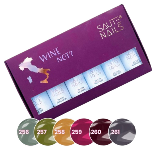 Wine Not esmaltes semipermanentes Saute Nails 6x8ml.