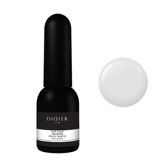 Top Coat no wipe Milky White Didier lab 10ml.