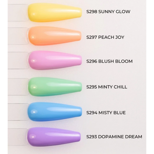 Pastel Positive esmaltes semipermanentes  Saute Nails 6x8ml.