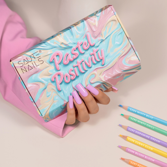 Pastel Positive esmaltes semipermanentes  Saute Nails 6x8ml.