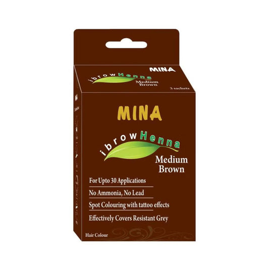 Henna Medium Brown Kit Profesional para Cejas Vegano Mina Brow