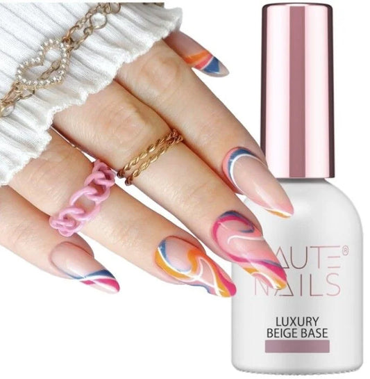 Base Luxury Beige Autonivelante Saute Nails 8ml.
