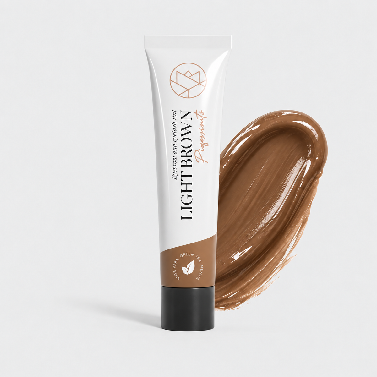 Tinte híbrido PE Cosmetics 15ml tono  marraón claro cejas y pestañas