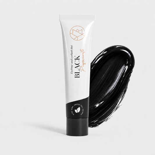 Tinte híbrido PE Cosmetics 15ml tono negro para cejas y pestañas