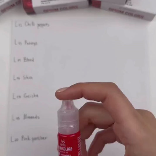 video mostrando el color difuminado en papel 