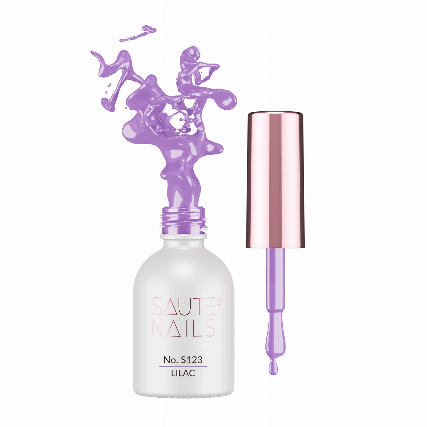 Lilac Esmalte Semipermanente lila Saute Nails 8ml libre HEMA TPO disponible tienda Alicante
