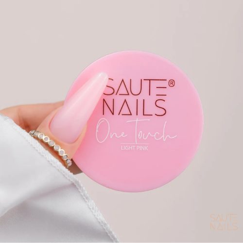 Light Pink One Touch Gel Constructor Saute Nails